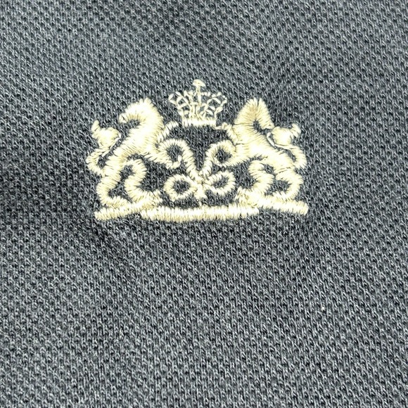 Lufthansa Van Laack First Class‎ Men's Polo Shirt Navy Blue XL / XXL Long Sleeve - Picture 10 of 10